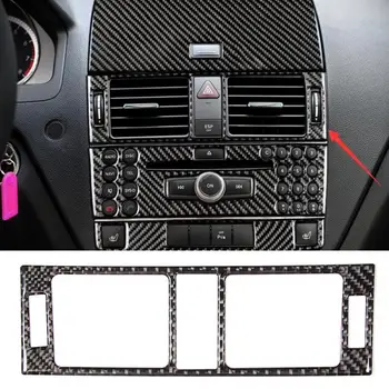

Carbon Fiber Center Console A/C Air Vent Panel Trim Fit for Mercedes Benz C Class W204 2005 2006 2007 2008 2009-2012 car styling