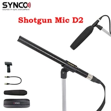 SYNCO MIC D2 mikrofon Shotgun Hyper kardioidalna kierunkowa ze złączem XLR profesjonalne nagrywanie dźwięku wideo dla kamery