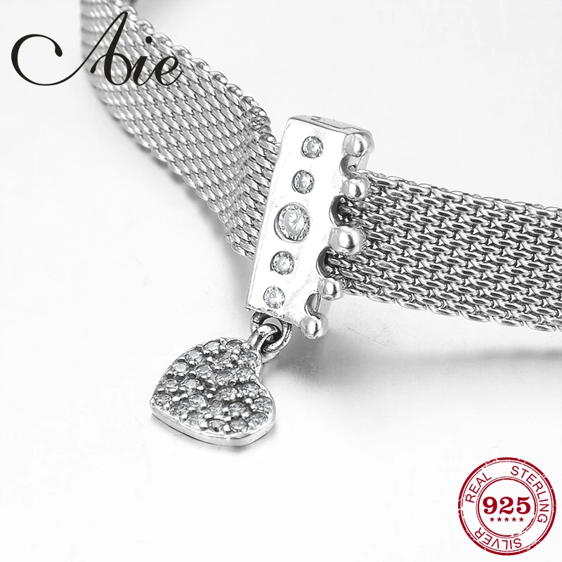 New 925 Sterling Silver Princess crown and love Heart clips beads Fit Original Bracelet reflection Charm Jewelry making | Украшения и
