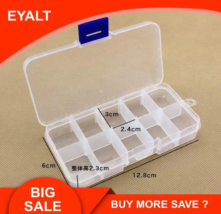 10 отделений съемная коробка для рыболовных принадлежностей Коллекционная