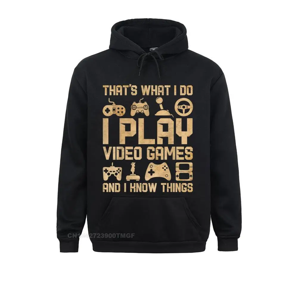 2021 Popular That's What I Do I Play Video Games Funny Gaming Gamer T-Shirt__B11170 Fashionable Sweatshirts  Youth Hoodies Long Sleeve Clothes April FOOL DAY That's What I Do I Play Video Games Funny Gaming Gamer T-Shirt__B11170black