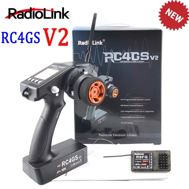 Radiolink RC4GS V2 4 kanałowy RC nadajnik i odbiornik R6FG