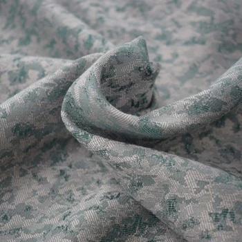 

2019 kpop A little green composite soft drape thicken jacquard fabric for coat tissu african bazin riche getzner telas por metro