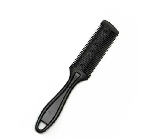 Cut Styling Barber Scissor Razor  Blade Comb Hairdressing Tool Kit 1PCS Top Quality Double-Sided Knife Hair Scissors