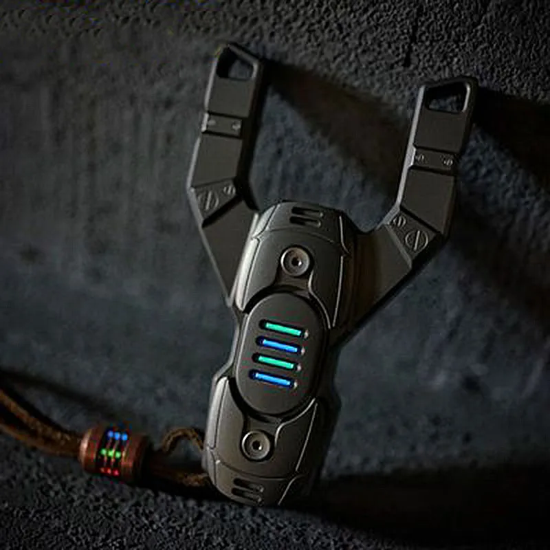 

Titanium Alloy Slingshot Outdoor High-precision Competitive Practice Bird Hunting Custom Gift EDC