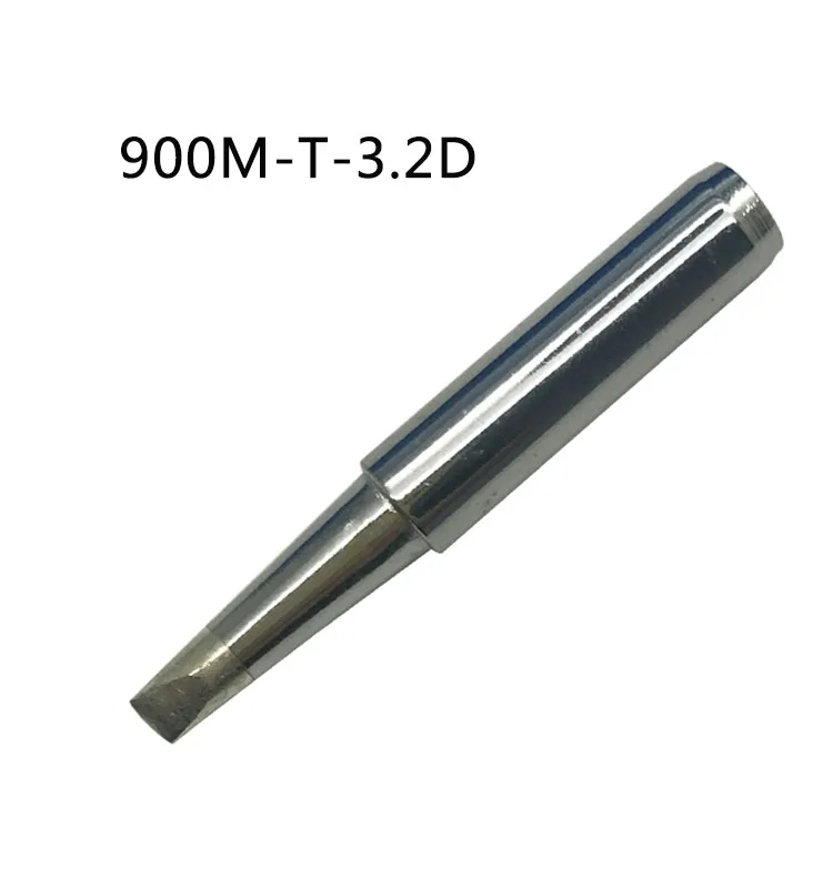Gudhep 10PCS 900m Soldering Iron Tips Chisel Type 900m-T-1.6D 2.4D 3.2D 1.2D 0.8D Welding Tips for 936 Soldering Rework Station