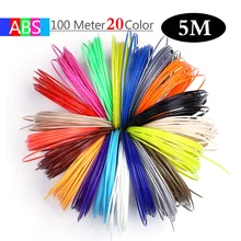  200/100/50 Meter 1.75mm ABS PLA Filament Refill,Material 3d handle plastic for 3 D Pen school drawing supplies kid diy drawing 