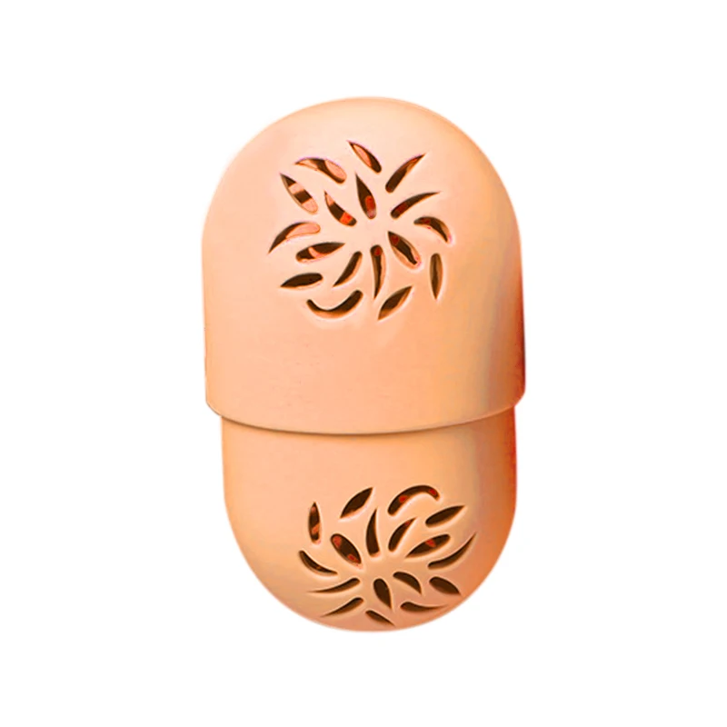 Powder Puff Storage Box Beauty Egg Capsule Storage Box Portable Dustproof Breathable Silicone Powder Puff Storage Box
