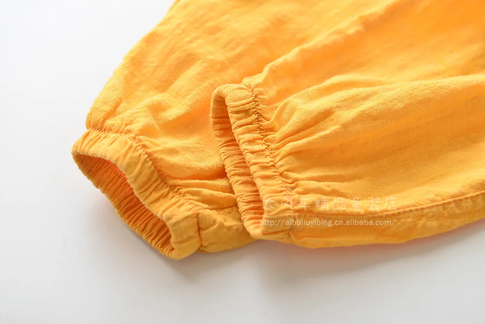 0421-07 Childrenswear Summer New Style Soft And Comfortable Girls Multi-color Elastic Waist Anti Mosquito Pants