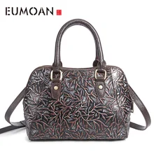 EUMOAN/брендовая модная винтажная женская сумка из натуральной кожи в стиле ретро, Повседневная модная кожаная сумка, кожаная сумка с ремешком