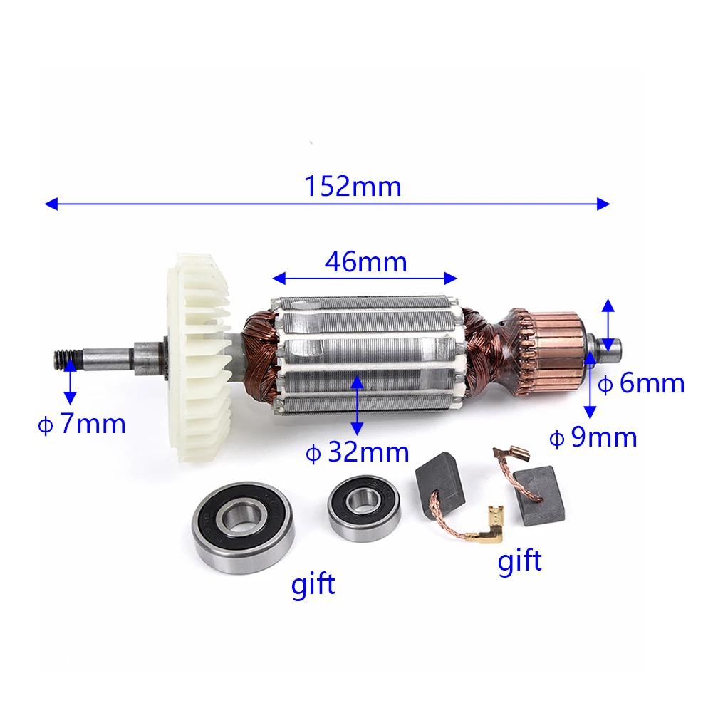 

For MAKITA 9553HB 9553HN 9554NB Armor Rotor Anchor Kit Assembly Parts AC220-240V