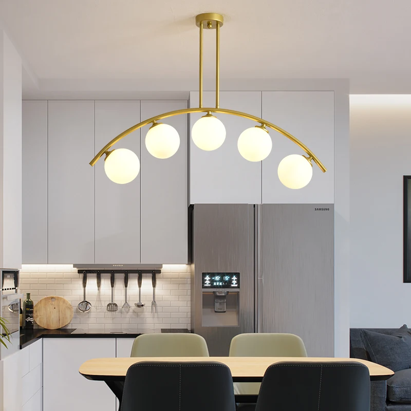 

Modern Glass Ball Art Chandelier Luxury Personality Creative Bubble Magic Bean LED Drop Light for Living Room Bedroom Kitchen