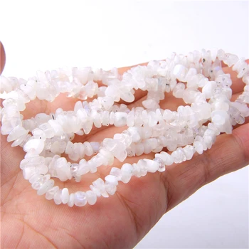 

15.5" 5-8 mm Natural Blue Moonstone Chips Beads Slice Stone Bead Nugget Loose Beads For DIY Making Jewelry Bracelets Necklace