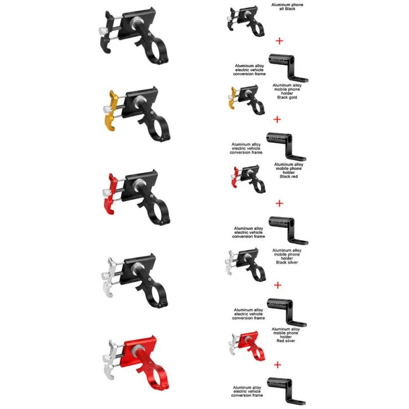 10 видов стилей держатель для телефона Алюминиевый велосипедный электровелосипед ударопрочный навигационный фиксированный кронштейн для мобильного телефона держатель для мобильного телефона