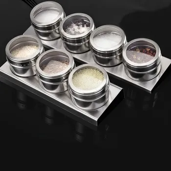 

Kitchen Gadgets Spice Bottle Seasoning Box Kitchen Spice Storage Bottle Jars Salt Pepper Cumin Powder Box Set pf90519