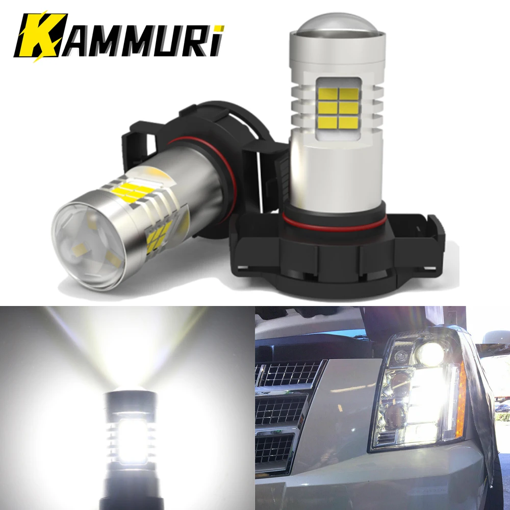 2x Canbus Error Free H16 LED Lights 5202 9009 For Cadillac CTS Escalade