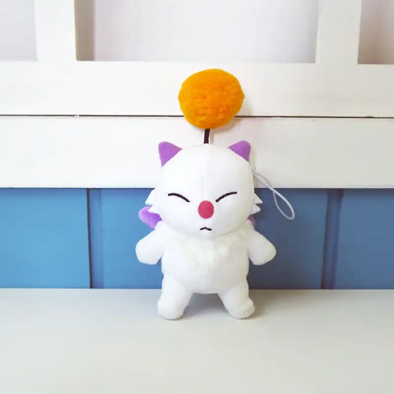 Anime Final Fantasy Moogle Plush Toys Ff15 Mascot Mogli Figure Cosplay Doll 12cm Bag Pendant For Gift Aliexpress
