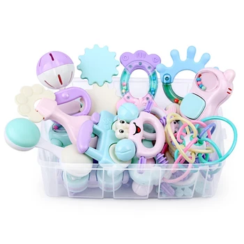 

13Pcs Baby Toys Hand Hold Jingle Shaking Bell Lovely Hand Shake Bell Ring Baby Rattles Toys Newborn Baby 0- 12 Months Teether To