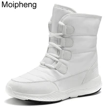 Moipheng/женские ботинки зимние ботинки короткие, стильные, водонепроницаемые, Нескользящие, качественные, плюшевые,, botas mujer invierno