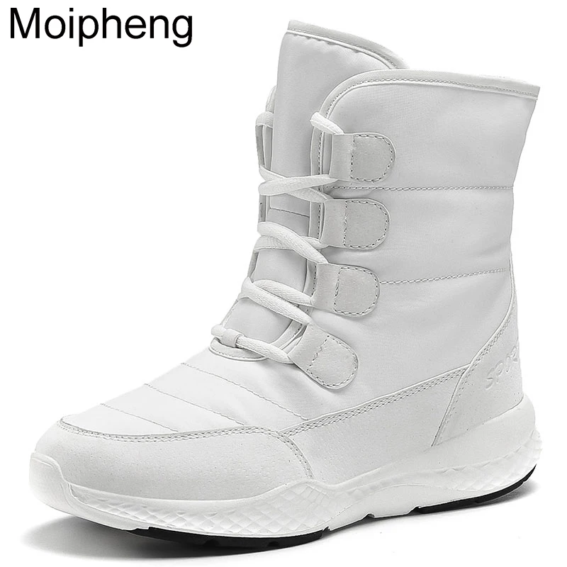 

Moipheng Women Boots Winter Snow Boot Short Style Water-resistance Upper Non-slip Quality Plush Free Ship Botas Mujer Invierno