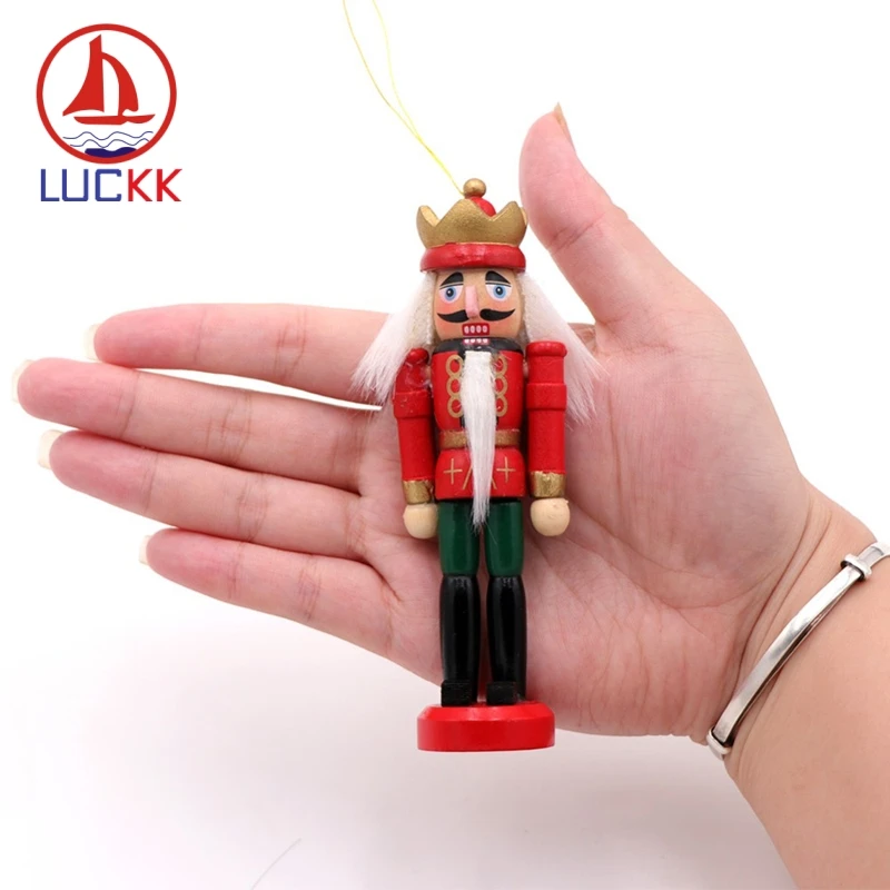 LUCKK 12 см Рождественский гайковёр солдат миниатюрные винтажные фигурки