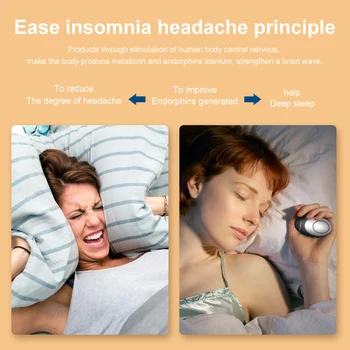 Scientific Sleep Aid Massage Device Microcurrent Pulse Hypnosis Relaxes, Relieves Mental Anxiety, and Insomnia, and is appropriate for both children and adults. 2