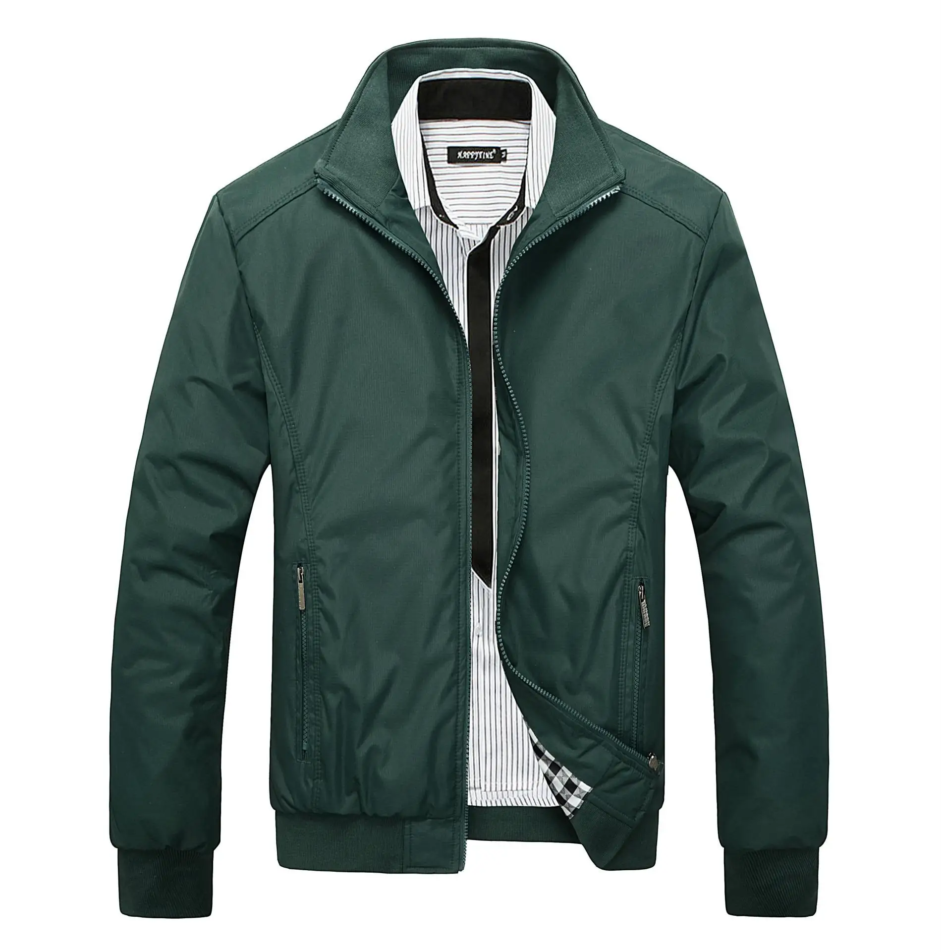 ZOGAA Quality High Men's Jackets Men New Casual Jacket Coats Autumn Regular Solid Slim Lapel Jacket Bomber Coat Male M-5XL