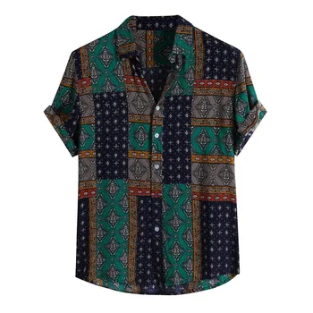 

Are you sure not to buy it Mens Ethnic Style Summer Short Sleeve Loose Buttons Casual Shirt Blouse Tops Purchasing 2020