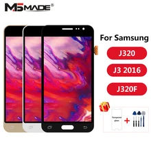 J320 регулировка для samsung Galaxy J3 дисплей J320 J320F J320M J320Y ЖК сенсорный экран дигитайзер дисплей Запчасти в сборе