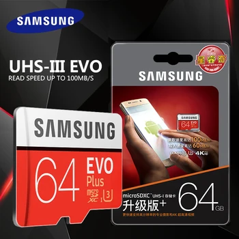 

SAMSUNG Micro SD Original EVO Plus 100MB/S 512GB 256G 128GB 64GB 32GB Memory Card USH-3/USH-1 SDXC Micro TF SD Cards
