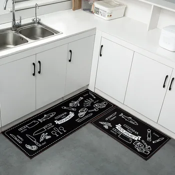 

Kitchen Carpet Rug Anti-slip Water Absorption Oilproof Floor Mat For Kitchen Bathroom Toilet Doormat Hallway Mats tapis cuisine
