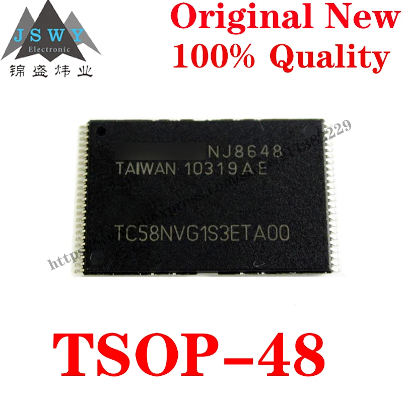 

10 ~ 100 шт. TC58NVG0S3ETA00 TSOP-48 полупроводниковая память IC NAND Flash IC чип с для модуля arduino Бесплатная доставка TC58NVG0S3ETA