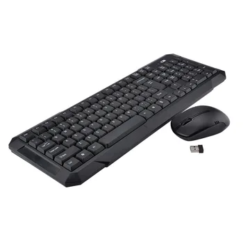 

2.4G Wireless Keyboard Mouse Combo with USB Receiver for Desktop Computer PC Laptop LFX-ING