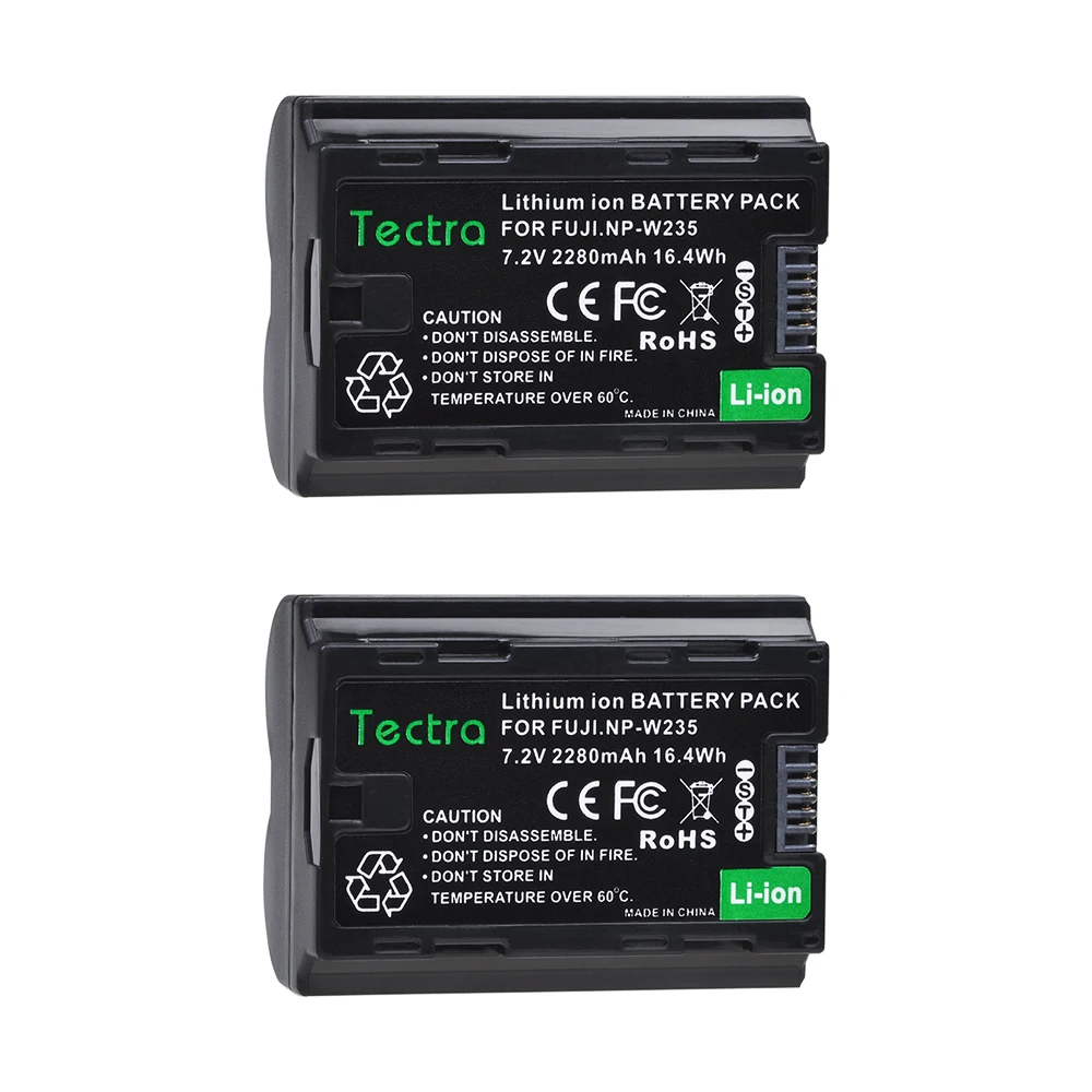 4PCS 2280mAh NP-W235 NPW235 Camera Batteryfor Fujifilm Fuji X-T4 Camera + LCD USB Dual Charger with Type C Port 