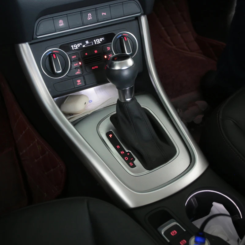 Автомобильный Стайлинг для Audi Q3 2019 Центральная панель переключения передач
