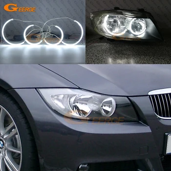 

For BMW 3 Series E90 E91 saloon touring 2005-2008 Halogen HD Excellent Ultra bright C-Shape Style CCFL Angel Eyes halo rings