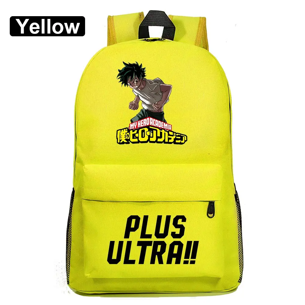 Модный мультяшный аниме «Мой герой», Academy Deku, книжный школьный рюкзак для мальчиков и девочек, женский рюкзак, школьная сумка для подростков, мужской студенческий рюкзак - Цвет: 34