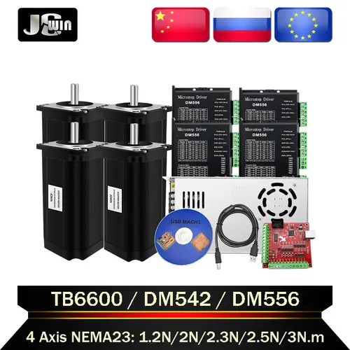 Buy Nema23 Motor CNC 4Axis Nema 23 Router Boat Servo Electric Scooter Step By Step Engine Robot Kit Sup Board Brushless Bycicle