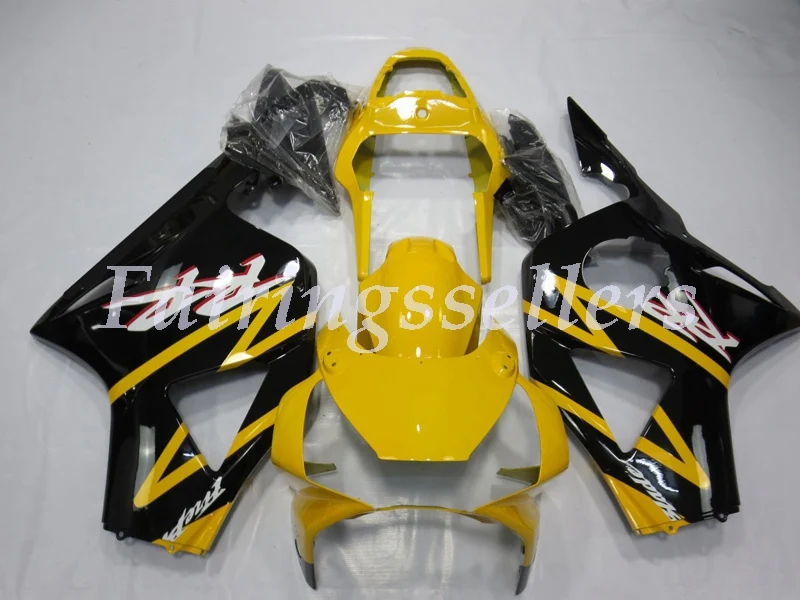 4 подарки мотоциклетный обтекатель ABS комплект для Honda CBR954RR 954 2002 2003 954RR 954 02 03 обтекатели ABS пластик желтый и черный