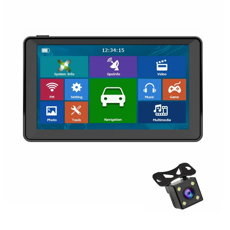 Горячие Новые 7 дюймов машинный gps навигации 256 8GB Bluetooth AV-IN FM передатчик с Карты