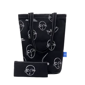 

Women Simple Canvas Bag Retro Fashion Shoulder Bucket Bag Portable Bucket Bag Casual Bag Large Capacity Cloth Bag 1115