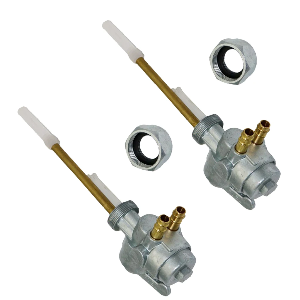 2 Pcs Gas Tank Fuel Valve Petcock Switch For Kawasaki KZ900 KZ1000