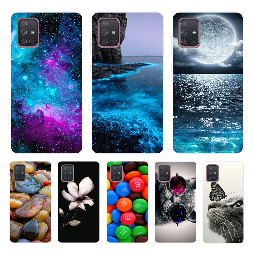 Caso Caldo Per Samsung A71 A51 Nota 10 Caso Molle Di Tpu Caso Della Copertura Posteriore Per Samsung Galaxy A71 A51 Caso Un 71 Una 51 Nota 10 Più Coqu