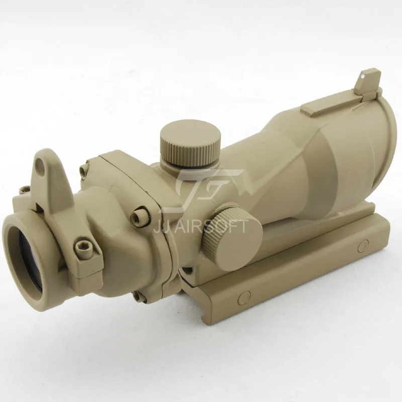Прицел JJ Airsoft ACOG Style 4x32 (черный/коричневый) Бесплатная доставка (ePacket/Авиапочта