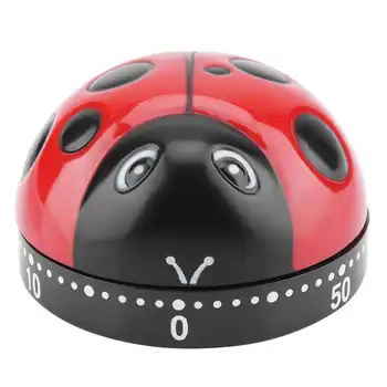 

Countdown Timer Ladybug Kitchen Timer 60 Minutes Timer Mechanical Wind-Up Timer Kitchen Cooking Timer Practical Cooking Timer