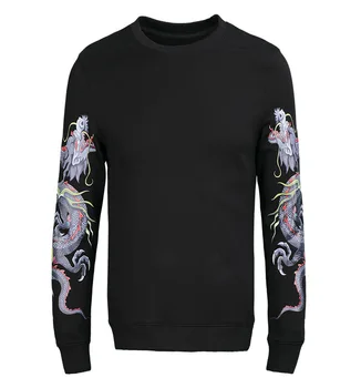 

Longtu Pure Cotton Men's Sweater Long Sleeve Sweater Printing Guangzhou Clothing Pure Cotton Sweater Male