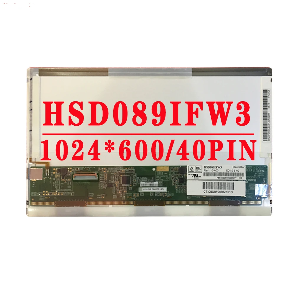 HSD089IFW3 8.9 inch 1024x600 lcd screen For Acer Aspire one