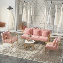 

New arrived cafe sofa booth negotiation studio rest area sales office reception leisure milk tea shop table and chair combinatio