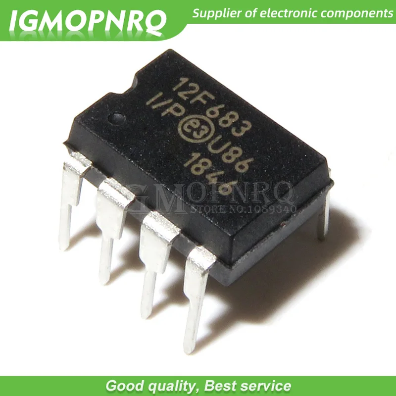 2 шт./лот PIC12F683 I/P 12F683 DIP 8|Интегральные схемы| |