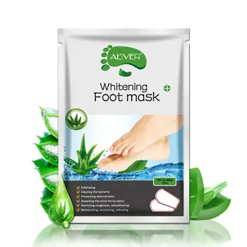 

Dead Skin Remover Aloe Vera Foot Mask Exfoliating Feet Mask Socks For Pedicure Peeling Tender Foot Mask Feet Peeling Mask TSLM2